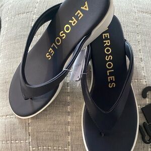 Aerosoles Navy Blue Flip Flops